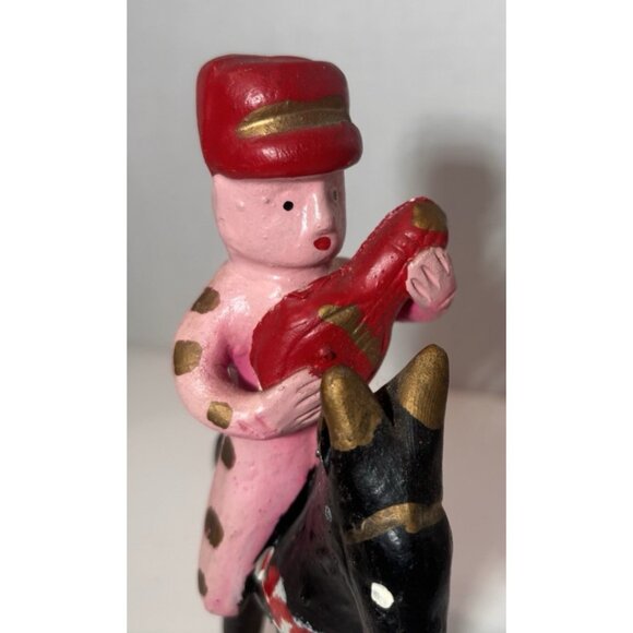 Vintage Portuguese Whistle Folk Art Musical Soldier Hand painted primitive - Picture 4 of 7